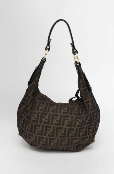 fendi pattern hobo tradesy|vintage fendi hardware.